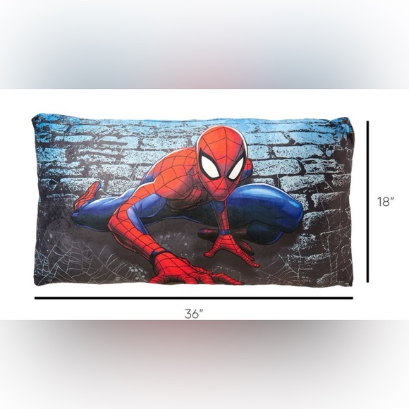 Cloud Body Pillow Marvel Comics Kids Spider-Man Pillow With Removable Shell - Picture 2 of 11